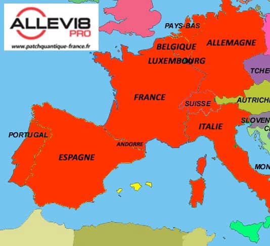 Livraisons patches quantiques Allevi8 Pro en Europe